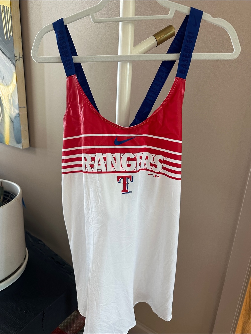 Nike Red, White & Navy Rangers Tank